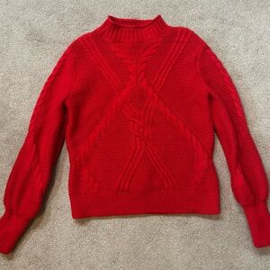 Banana Republic Red Turtleneck Sweater